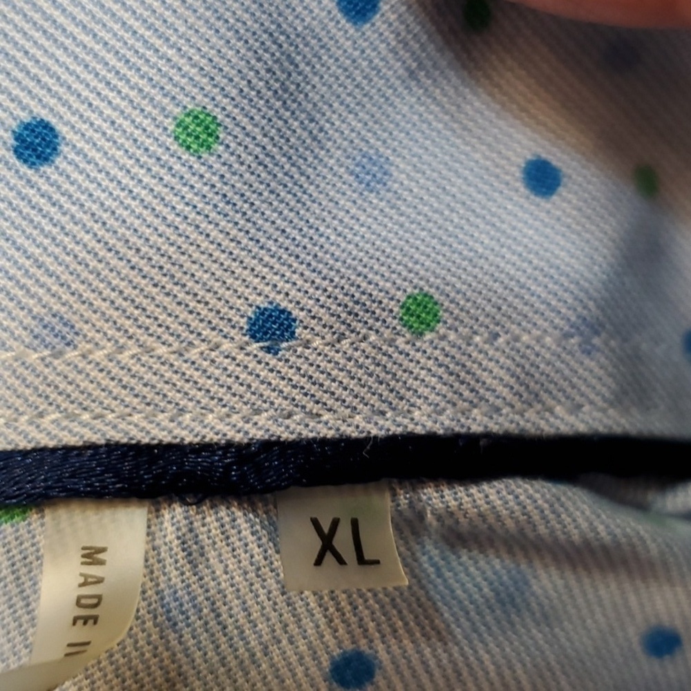 Bugatchi UOMO Slim fit blue LS button down Size XL - Picture 6 of 11